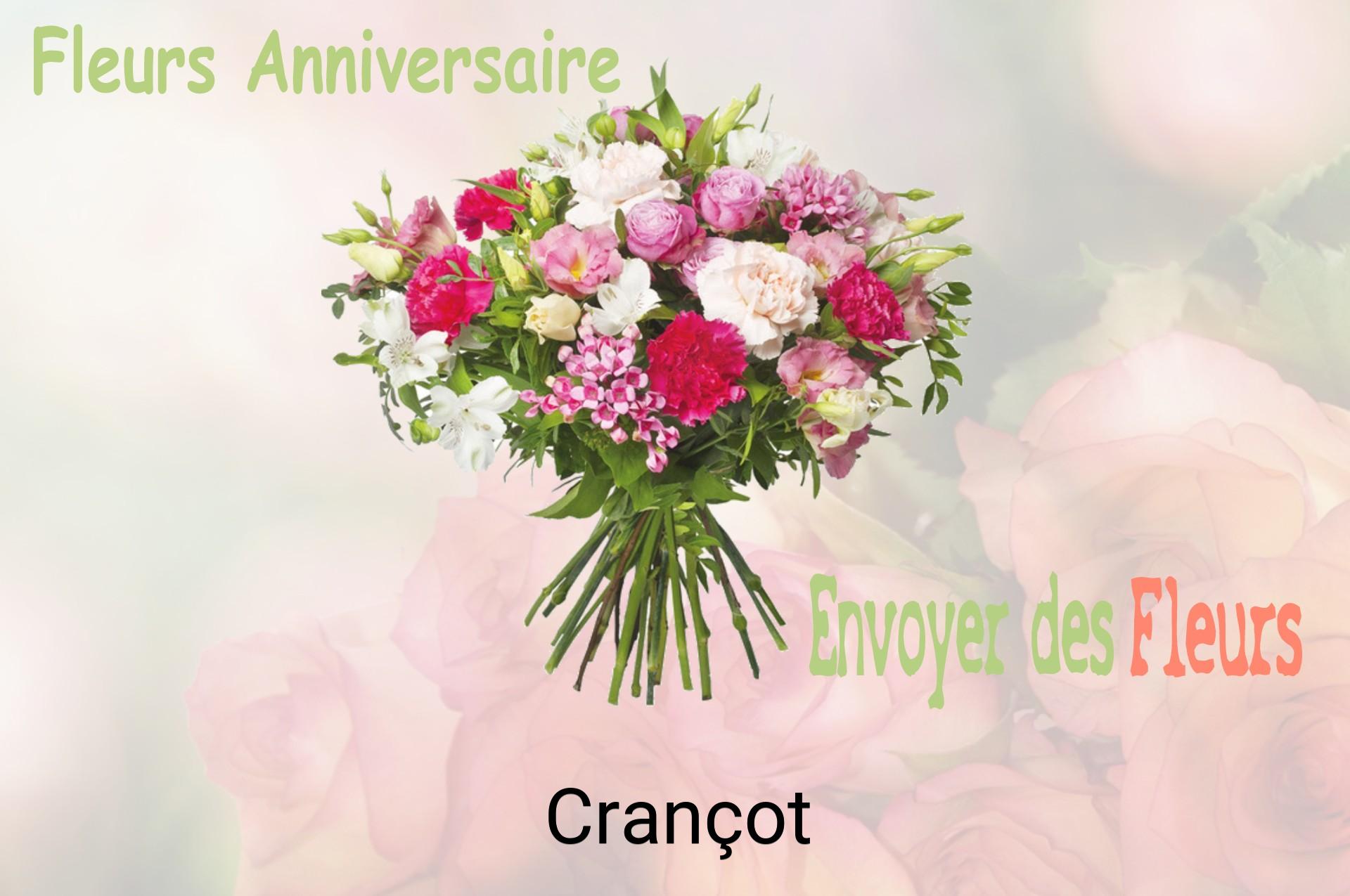 Bouquet de fleurs d’anniversaire livré à Crançot