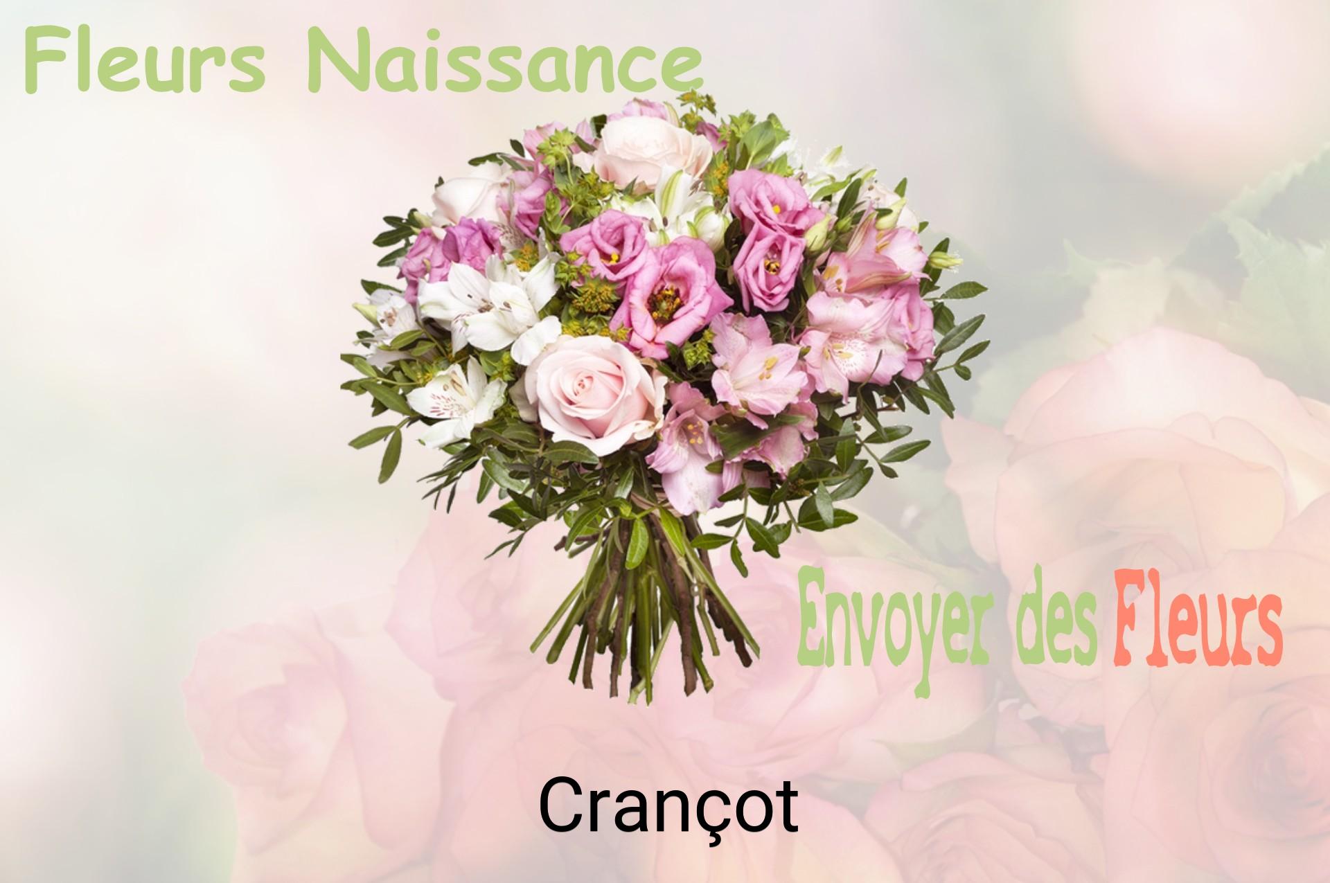 Bouquet de fleurs de naissance livré à Crançot
